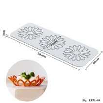 나뭇잎 잎사귀 해초 모양 실리콘 몰드 디저트 가니쉬 데코레이션 초콜릿 초코렛 만들기 몰드, B5-3 연국화