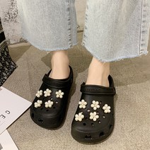 JUMING# 슬리퍼에 여름 플랫 백반 슬리퍼 여자 쿠션 펀칭 슈즈 여자 미끄럼 방지