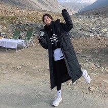 여성 오리털 롱패딩 겨울 루즈핏 다운패딩 블랙프라이데이