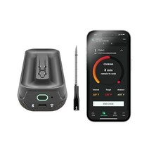 주방 고기 온도계 Chef iQ Smart Wireless Meat Thermometer Unlimited Range Bluetooth & WiFi Enabled Digita, Hub + 1 Probe (2023)