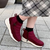 여성 키높이 패딩 운동화 방한화 겨울 슬립온