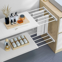 다이소틈새선반 길이조절 압축봉 수납 행거 폭 35cm, 중(35cmx38-55cm)