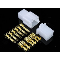 총알 단자 와이어 배선 커넥터 압착 절연 5대/몫 2.8mm2 3 4 6 9 핀 자동차 2.8 전기 와이어 커넥터 남성, 한개옵션1, 03 4P
