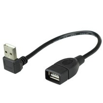리코gr2 cctv 카메라 케이블USB2.0 케이블 USB 남성-여성 연장 90 도 각도, 04 Down angled_01 0.2 메터