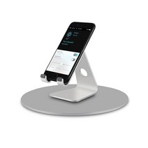 알루미늄 받침대 TV회전판 스탠드 회전거치대, 실버