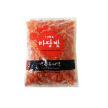 마당발 냉동 홍피망 다이스 1kg, 단품