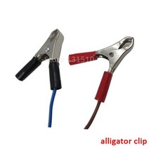 인산철 배터리 시동 충전기 900W 12 V 4S LiFePO4 14.6V 30A 볼트 50A 스마트 철 인산염 골프 카트 여행 자동차 RV 보트, [03] Alligator clip, [01] 14.6V 30A