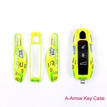 자동차 키 케이스 화살표 70 Raceway 포르쉐 마칸 카이엔 파나메라 타이칸 박스터 718911 포브 리모트 커버 셸 인테리어 교체, A-Arrrow Raceway