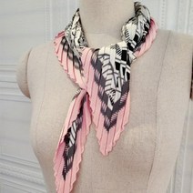 Mural Diamond Pleated Scarf BEIGE/ONE SIZE