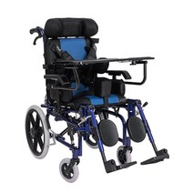 어린이 휠체어 뇌성마비 접이식 핸드 리클라이닝, H