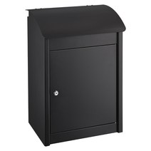블랙 단독주택 무인 택배함 도난방지 보관함 우편함, 블랙  자물쇠 36X29.5X66cm