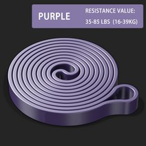 피트니스 장비 고무 밴드 스포츠 운동 체육관 저항 리그 탄성 보디 빌딩 휴대용 바디, [04] Purple 85Lbs, 1개