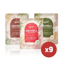오그래 그래놀라 3종 혼합 9팩, 오그래 그래놀라 혼합x9팩, 30g