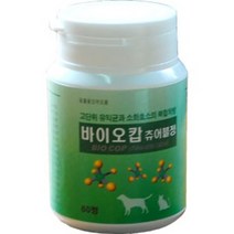 정품 국산 반려동물 바이오캅 츄어블정 60정장 건강을 위한 생균 효소제, 1개, 상품상세참조, 건강한맛
