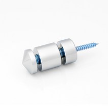 다보몰 2단다보 황동뿔형(크롬) 19파이x9x16x10mm 인테리어볼트, 1개