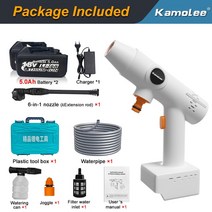 도색스프레이건 에어스프레이건 에어브러쉬건 Kamolee 무선 전기 고압 세척기 충전식 자동차 세차 스프레이 건 마키타 18V 배터리용 물총 120 바, [03] 2x5.0Ah 18V Battery, [02] 영국 플매트 카펫 러그