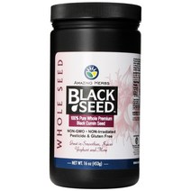 어메이징허브 퓨어 홀 프리미엄 블랙 커민 씨드 글루텐 프리, 453g, 1개