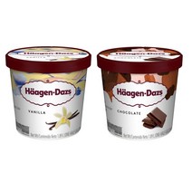하겐다즈 하프갤런 바닐라 + 하프갤런 초코