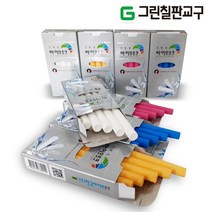 그린칠판교구 바이오초크 분필 초크, 1, 하양(1갑10개입)