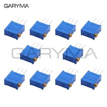 10pcs 3296x 전위차계 resistanceohm trimpot 트리머 1k 2k 5k 10k 20k 50k 100k 200k 500k 1m 옴 100r 200r 500r