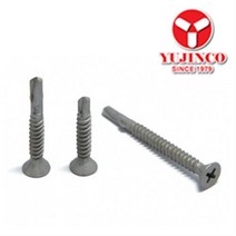 [유진] 나사 윙스크류 델타 백색 황색 외경4.2mm 4.8mm 5.5mm 1봉지, 10*45, 500개