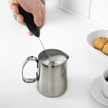 [무료배송]이케아온라인몰 PRODUKT 카페라떼 미니전동우유거품기, 블랙