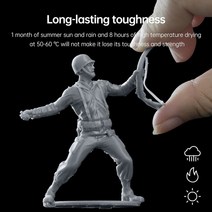 3d프린터 레진 resione th72 1k 수지 elegoo anycubic 수지 용 uv 수지 오래 견딘 터프 광자 수지 포토 수지, th72-1000g