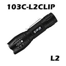 [LEDLAB] 세트 103C-L2 랜턴 XM-L2 CLIP형 18650 충전지 AAA건전지겸용 작업 줌 후레쉬 자전거 라이트 캠핑 하이킹 라이딩 손전등