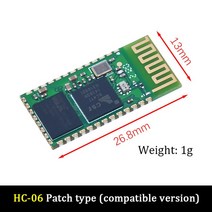 HC-05 HC 05 hc-06 06 RF 무선 블루투스 트랜시버 슬레이브 모듈 RS232 / TTL arduino 용 UART 변환기 및 어댑터, 04 HC-06 SMD, 04 HC-06 SMD
