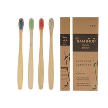 닥터G 베이직 대나무 / 옥수수칫솔 초미세모 4개입 1set, 대나무4p 1set, 4개