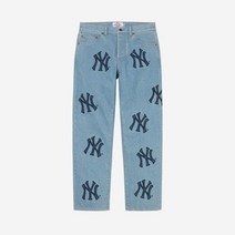 슈프림 x 뉴욕 양키스 레귤러 진 워시드 블루 - 21FW Supreme New York Yankees Regular Jean Washed Blue 208734