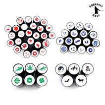 고저스 골프 골프공 스탬프 볼마킹 잘찍혀 골프공도장 골프용품 볼라이너, 33. 파랑-부엉이, 1개