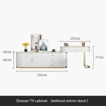 콘솔화장대 엔틱화장대 메이크업 침실 세트 거실 테이블에 대 한 다목적 화이트, table-side
