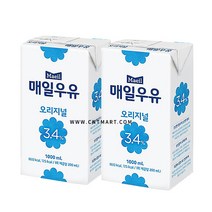 매일 멸균우유 1L 2개묶음, 단품, 단품