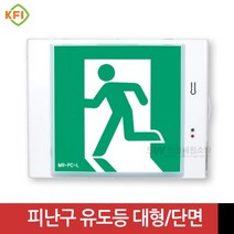 벽부형 피난구 유도등 대형 단면(좌/우/양/무방향) KFI인증 미래테크, 양방향, 1개