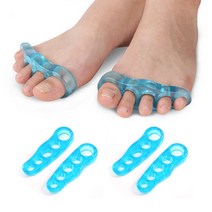 도매팜 1set+1set 발가락교정기 발가락링 발가락분리기 발가락분리젤 발가락찌, L+L