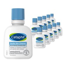 CETAPHIL 하이드레이팅 젠틀 스킨 클렌저 건성 피부 민감한 피부용 (20온스), 2 Ounce (Pack of 12)
