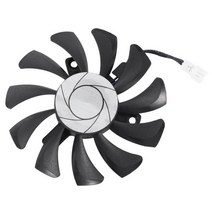 HA8010H12F-Z MSI 지포스 GTX1050Ti GPU 쿨러 듀얼 팬 GTX-1050-Ti-4GT-OC 75mm 2 핀 1 개