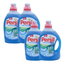 퍼실 딥클린 플러스 퓨어프레쉬 일반용 액상세제 본품, 4개, 2.7L