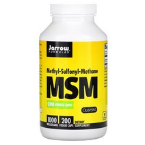 식이유황 자로우 포뮬러스 MSM 1000 mg 200정, 1개, 기본