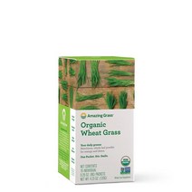 어메이징그라스 USDA오가닉 밀싹 파우더 가루 분말 15패킷(120g) Amazing Grass Wheat Grass Powder: 100% Whole-Leaf