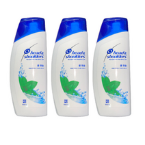 헤드앤숄더 쿨 멘솔 샴푸, 80ml, 3개