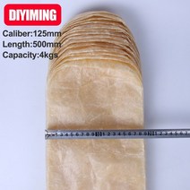 수제 메이커 소시지 포장 케이싱 폭 200mm 직경 길이 살라미 물건 큰 햄 말린 껍질