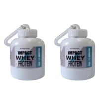 프로틴소분통 휴대용 단백질 보충제 소분 보관 1+1, 블랙100ml, 블랙100ml, 2개