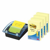 3M 크리스탈 팝업팩 DS-123 51x76mm 메모지 4패드 팝업메모지 팝, 단품