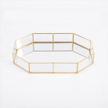 신인 미러 받침 옥타곤 트레이 인테리어 화장품 정리 케이스, 대