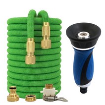 고압고무호스 확장형 정원 호스 매직 고압 세차 야채 급수 드립 관개 17 피트-150 피트, 85.125ft - Hose kit