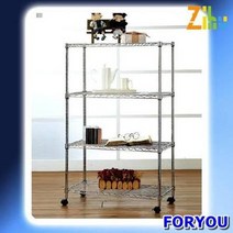 Foryou2476 지후 철제선반 4단 선반 메탈 철제앵글 베란다, 1
