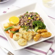 UNDER 299 곤약현미야채영양밥&갈릭닭가슴살비엔나 1팩 QH01