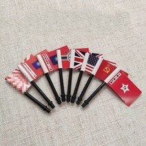 2차 세계대전 참전 국가 국기 8종 세트 레고 호환 블럭세트 40